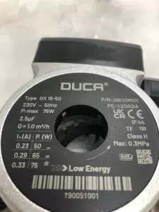  Насос DUCA 15-50 BPS 15-5D CP.02, аналог P-37, для газовых котлов