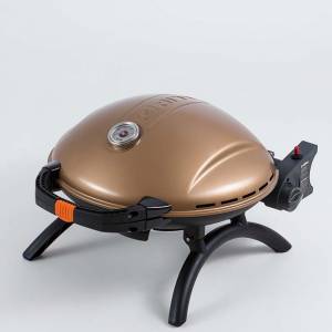  Газовый гриль O-GRILL 900MT bicolor black-gold + адаптер А
