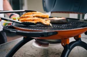 Газовый гриль O-GRILL 900MT bicolor black-cream + адаптер А Газовый гриль O-GRILL 900MT bicolor black-cream + адаптер А
