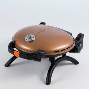  Газовый гриль O-GRILL 700T bicolor black-gold + адаптер А